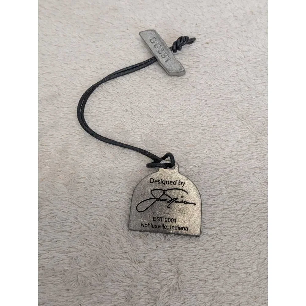 Sagamore Guess‎ Designed by J. Guinn Noblesville Indiana Pewter Metal Tag